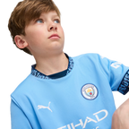 HAALAND #9 Manchester City 24/25 Kid's Home Shirt and Shorts - Man City Font