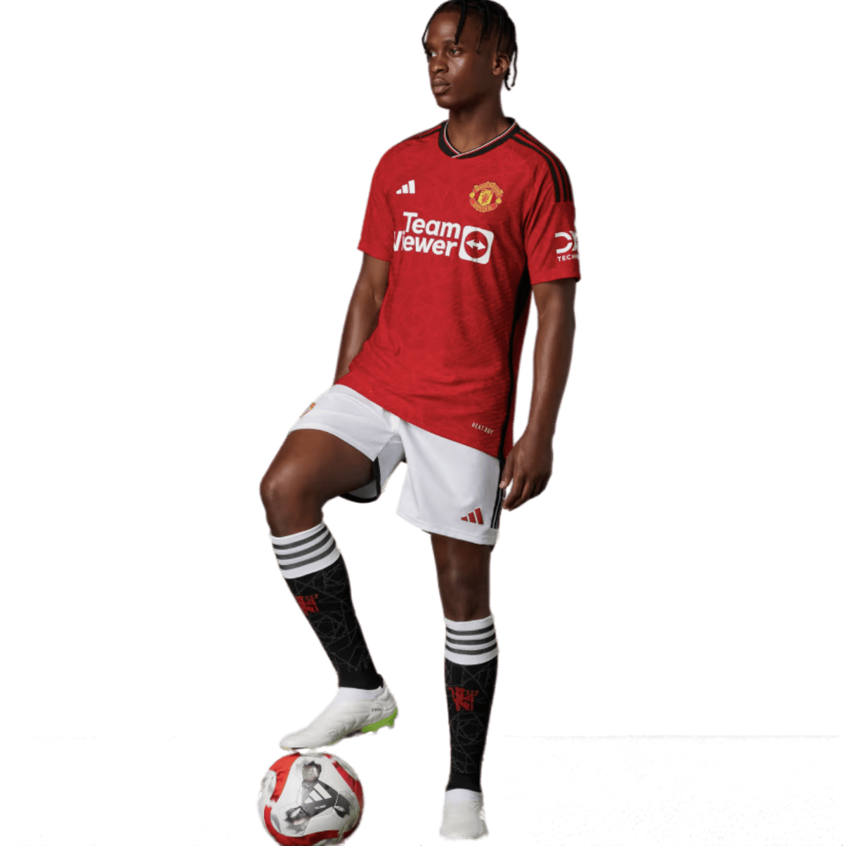 MOUNT #7 Manchester United 23/24 Authentic Men's Home Shirt - Man United Font