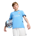 HAALAND #9 Manchester City 24/25 Kid's Home Shirt and Shorts - PL Font