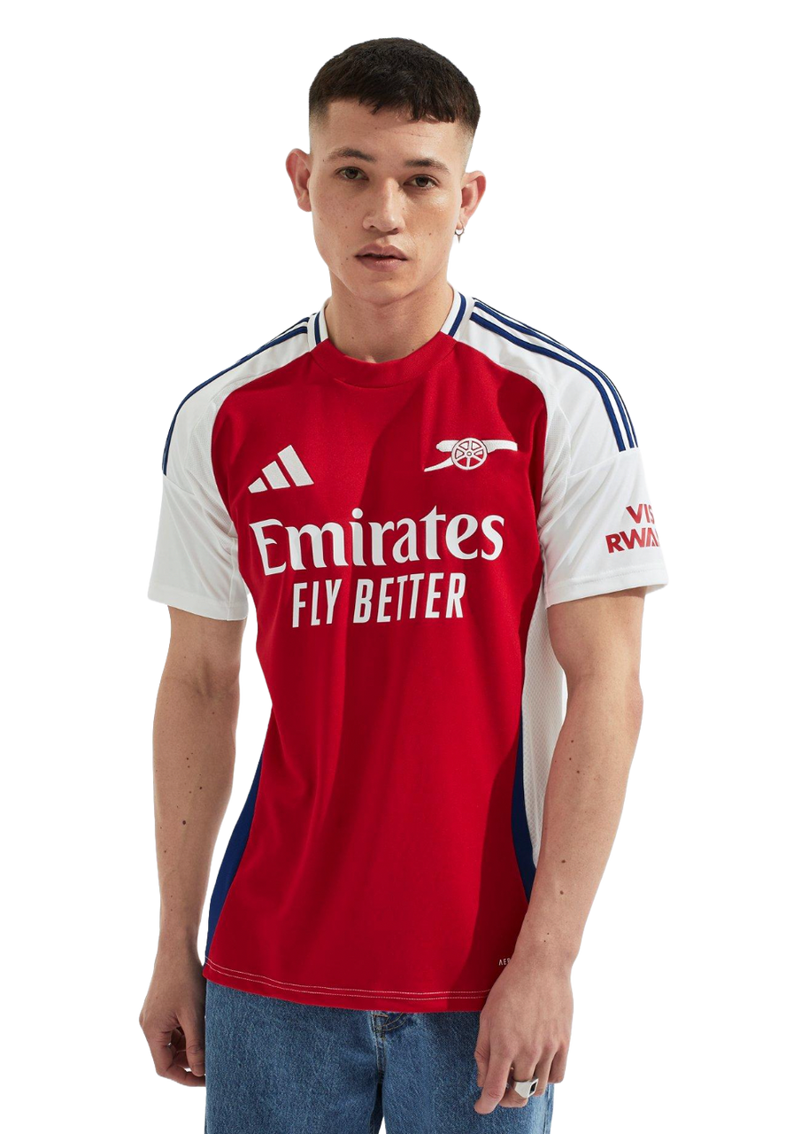 RICE #41 Arsenal 24/25 Stadium Men's Home Shirt - Arsenal Font