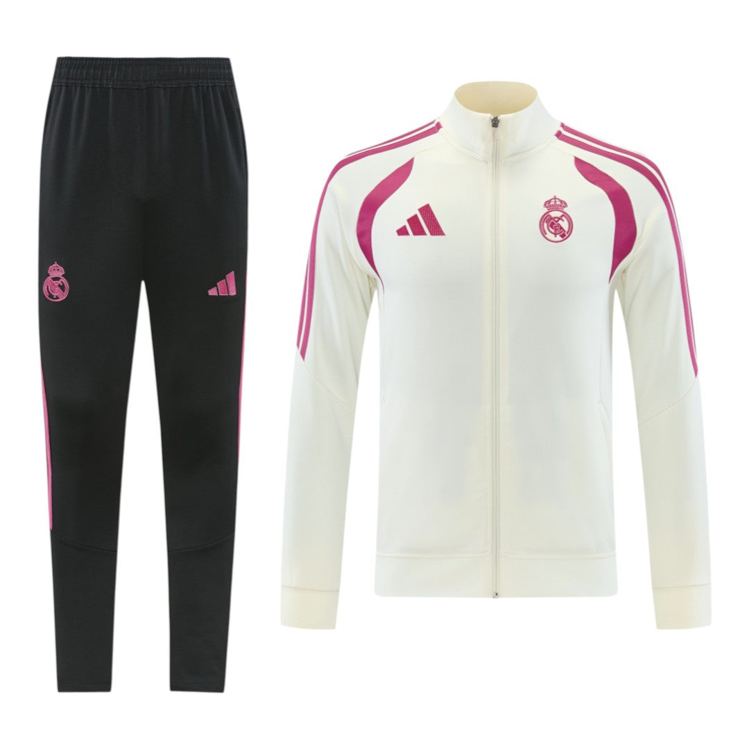 Real Madrid 26/27 Men's White-Pink Jacket