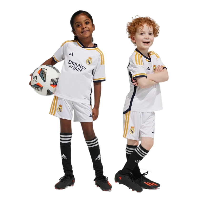 VINI JR #7 Real Madrid 23/24 Kid's Home Shirt and Shorts