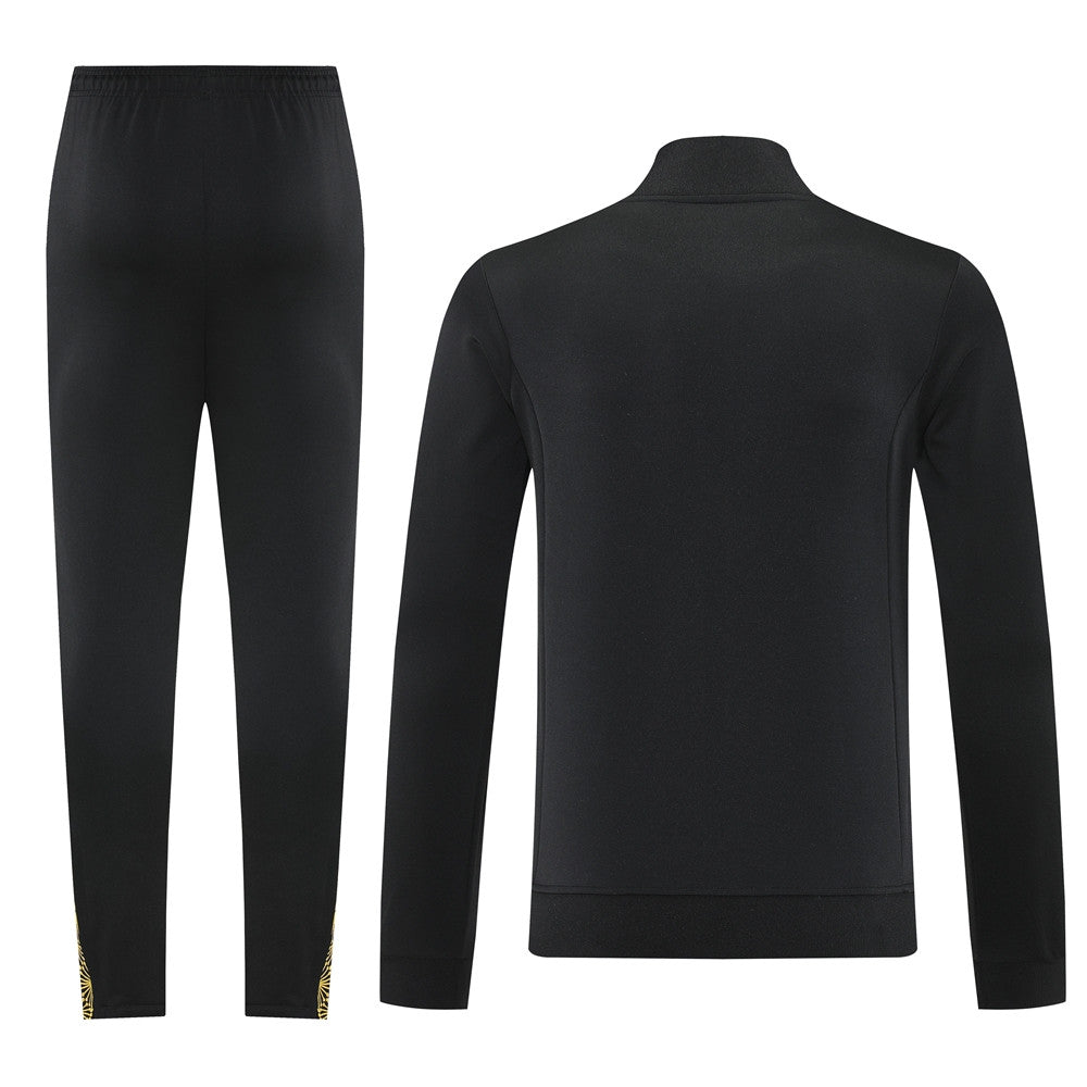 Mexico 2025 Men's Gold Black Long Zip Jacket