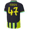 FODEN #47 Manchester City 24/25 Kid's Away Shirt and Shorts - Man City Font