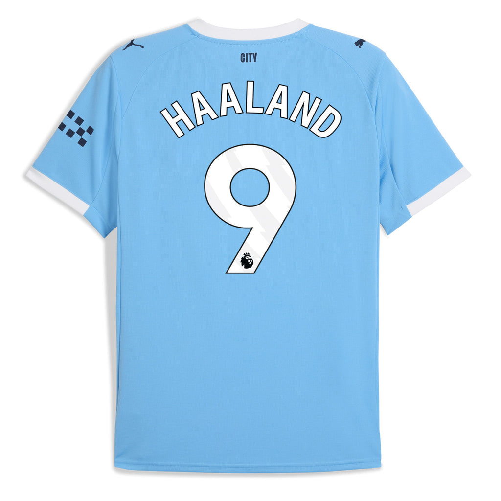 HAALAND #9 Manchester City 25/26 Authentic Men's Home Shirt - PL Font