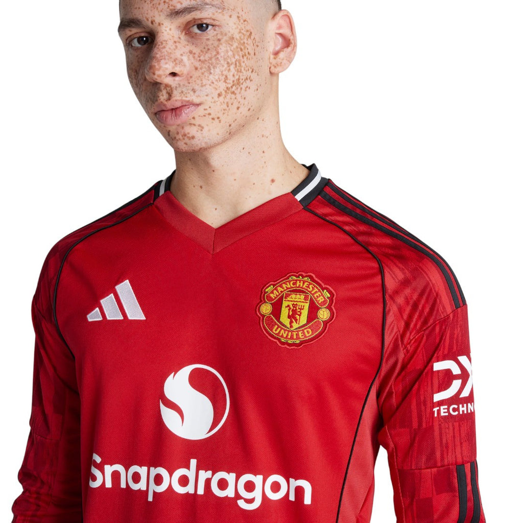 Manchester United 25/26 Men's Home Long Sleeve Shirt