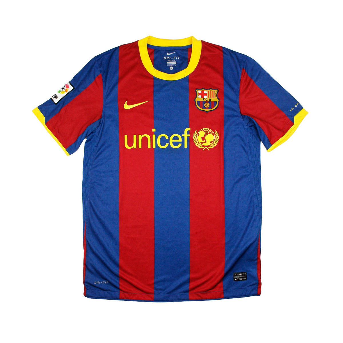 Barcelona 10/11 Men's Home Retro Shirt