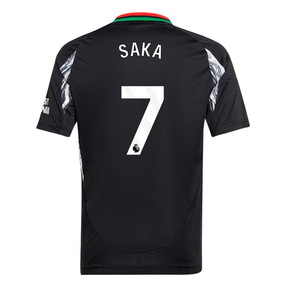 SAKA #7 Arsenal 24/25 Kid's Away Shirt and Shorts - PL Font