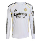 MBAPPÉ #10 Real Madrid 25/26 Authentic Men's Home Long Sleeve Shirt