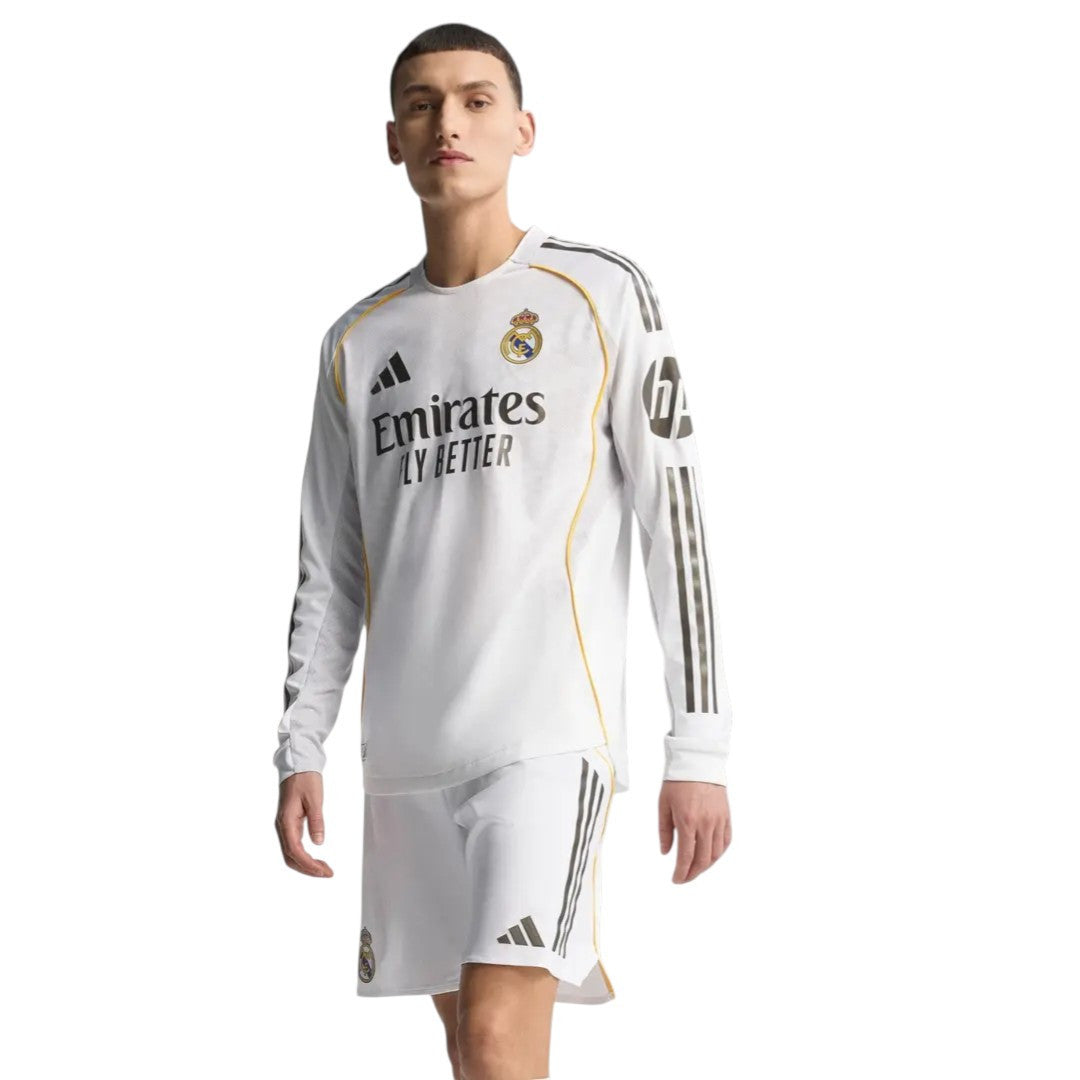MBAPPÉ #10 Real Madrid 25/26 Authentic Men's Home Long Sleeve Shirt