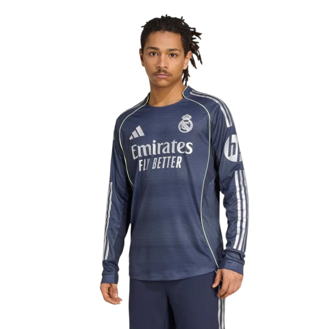 Real Madrid 25/26 Authentic Men's Away Long Sleeve Shirt