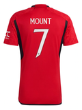 MOUNT #7 Manchester United 23/24 Stadium Men's Home Shirt - Man United Font