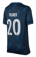 PALMER #20 Chelsea 23/24 Kid's Away Shirt and Shorts - Chelsea Font