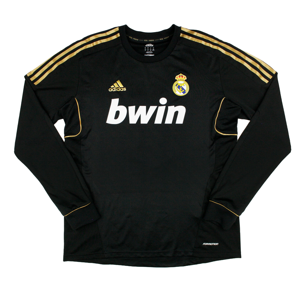 Real Madrid 11/12 Men's Away Retro Long Sleeve Shirt