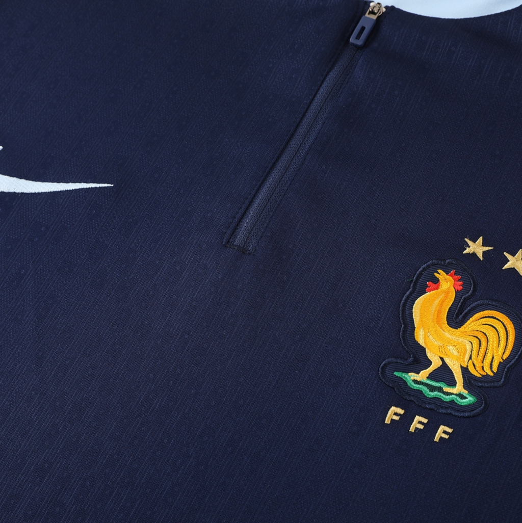 France 2024 Men's Navy Short Zip Tracksuit