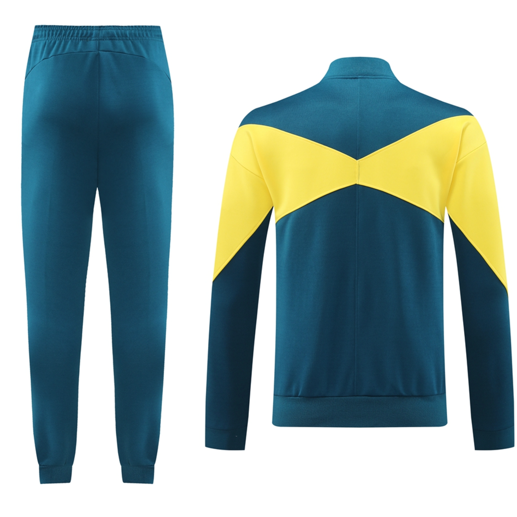 CF América 24/25 Men's Blue-Yellow Long Zip Jacket