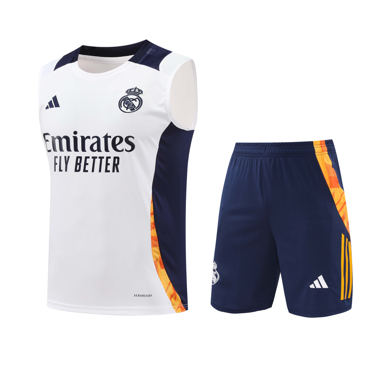 Real Madrid 24/25 Men's White Training Tank Top