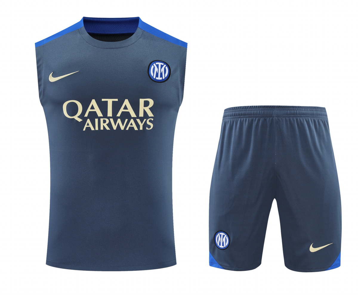 Inter Milan 24/25 Men's Dark Gray Training Tank Top