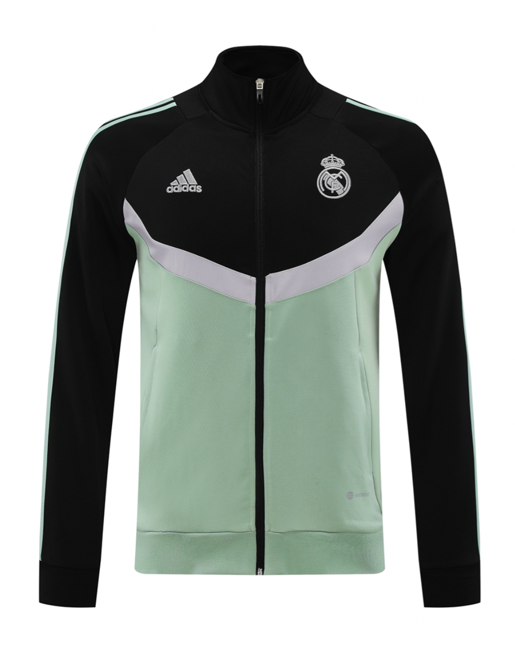 Real Madrid 24/25 Men's Black-Green Long Zip Jacket