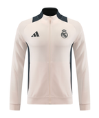 Real Madrid 24/25 Men's Beige Long Zip Jacket