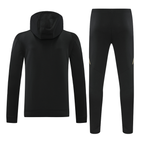 Real Madrid 24/25 Men's Black-Gold Hoodie Tracksuit