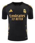 Real Madrid 24/25 Men's Black-Gold Training Shirt