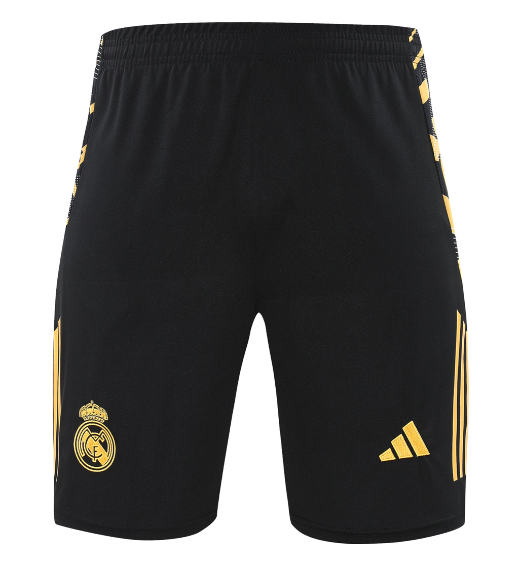 Real Madrid 24/25 Men's Black-Gold Training Shirt