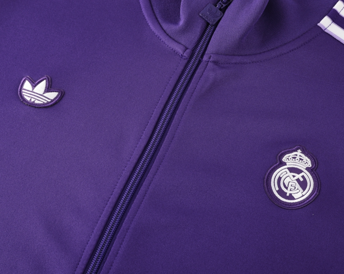 Real Madrid 24/25 Men's Originals Purple Long Zip Jacket