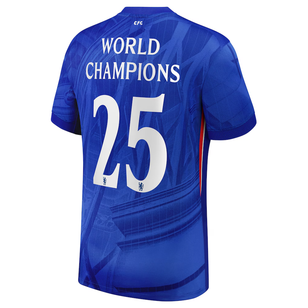 WORLD CHAMPIONS #25 Chelsea 25/26 Stadium Men's Home Shirt