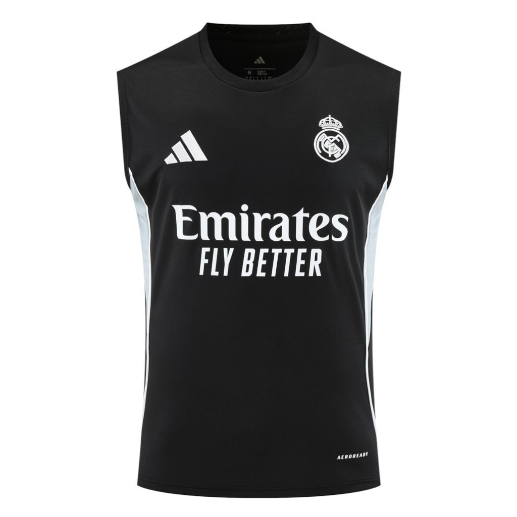 Real Madrid 25/26 Men's Black Training Tank Top