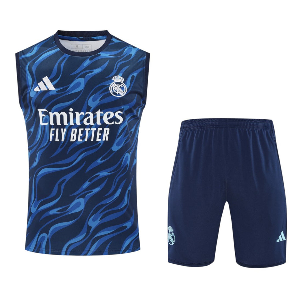 Real Madrid 25/26 Men's Blue Training Tank Top