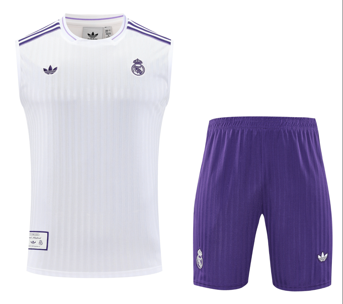 Real Madrid 25/26 Men's White Terrace Icon Tank Top