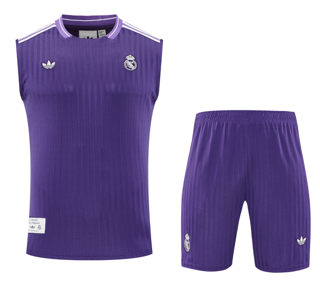 Real Madrid 25/26 Men's Purple Terrace Icon Tank Top