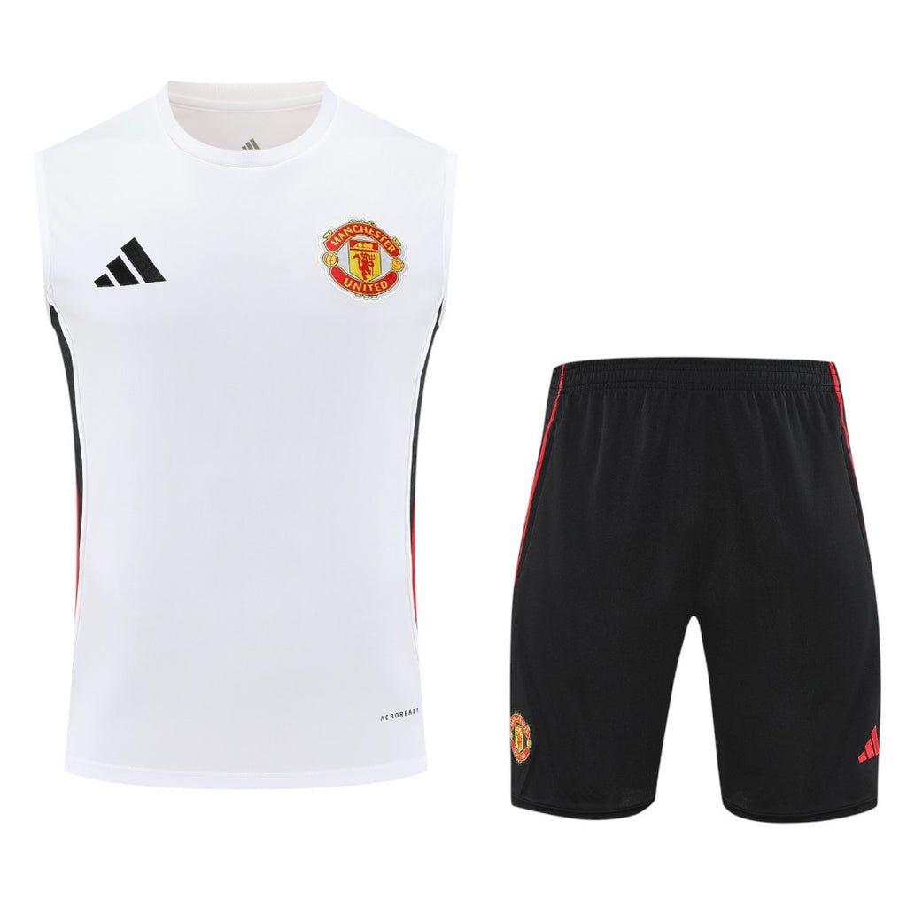 Manchester United 25/26 Men's White Training Tank Top