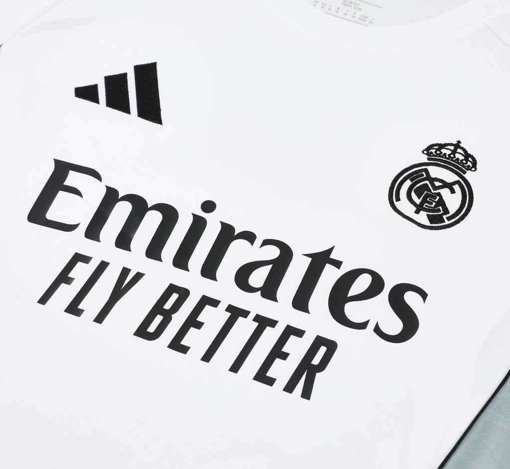 Real Madrid 25/26 Men's White Training Tank Top