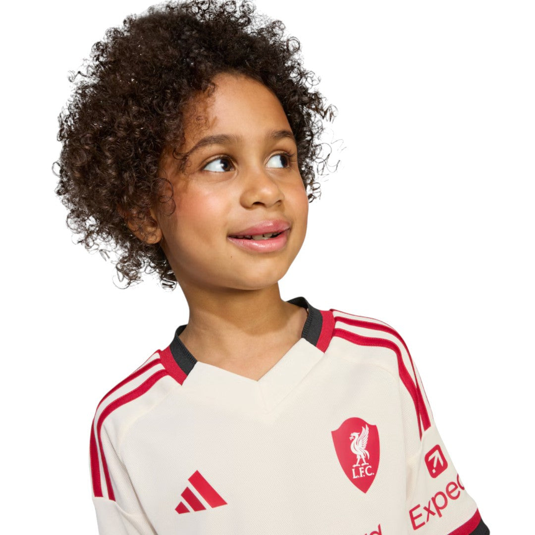 ISAK #9 Liverpool 25/26 Kid's Away Mini-Kit - Liverpool Font