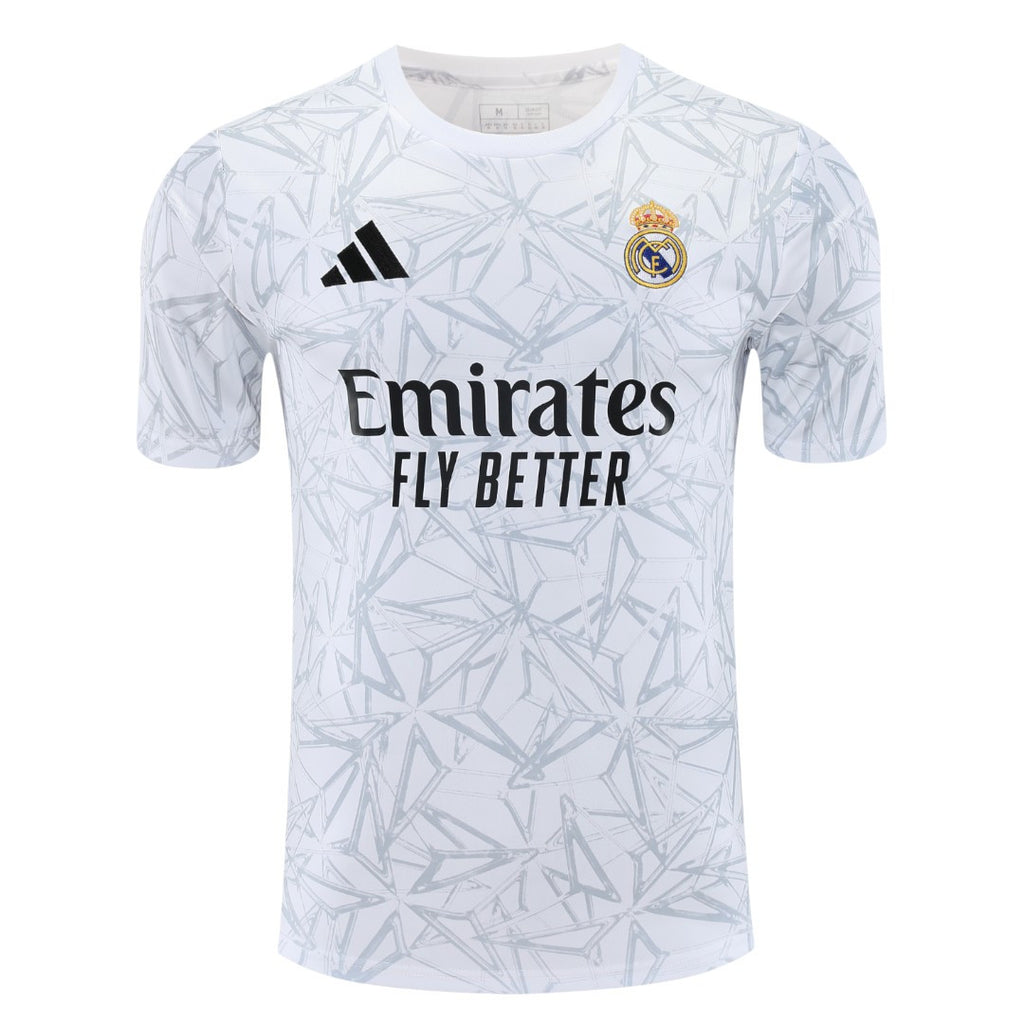 Real Madrid 25/26 Men's Gray Pre-Match Shirt