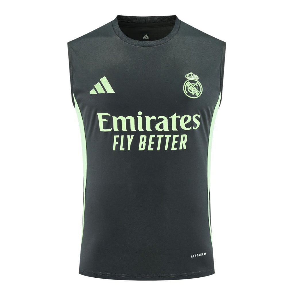 Real Madrid 25/26 Men's Dark Olive Training Tank Top