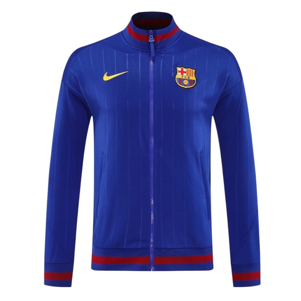 Barcelona 25/26 Men's Blue Long Zip Anthem Jacket