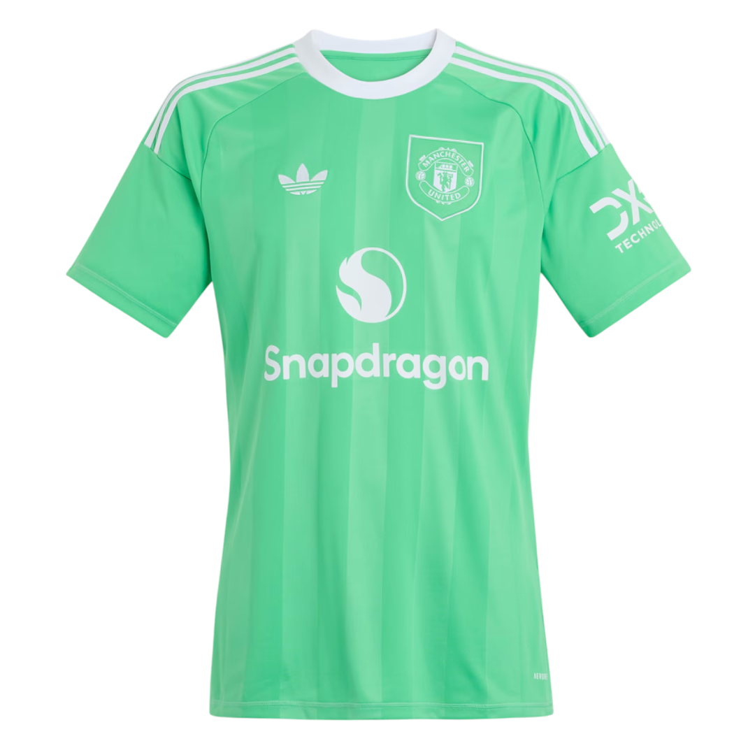 Manchester United 25/26 Kid's Green Goalkeeper Mini-Kit