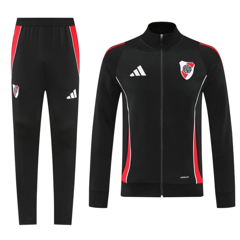 River Plate 25/26 Men's Black Long Zip Jacket