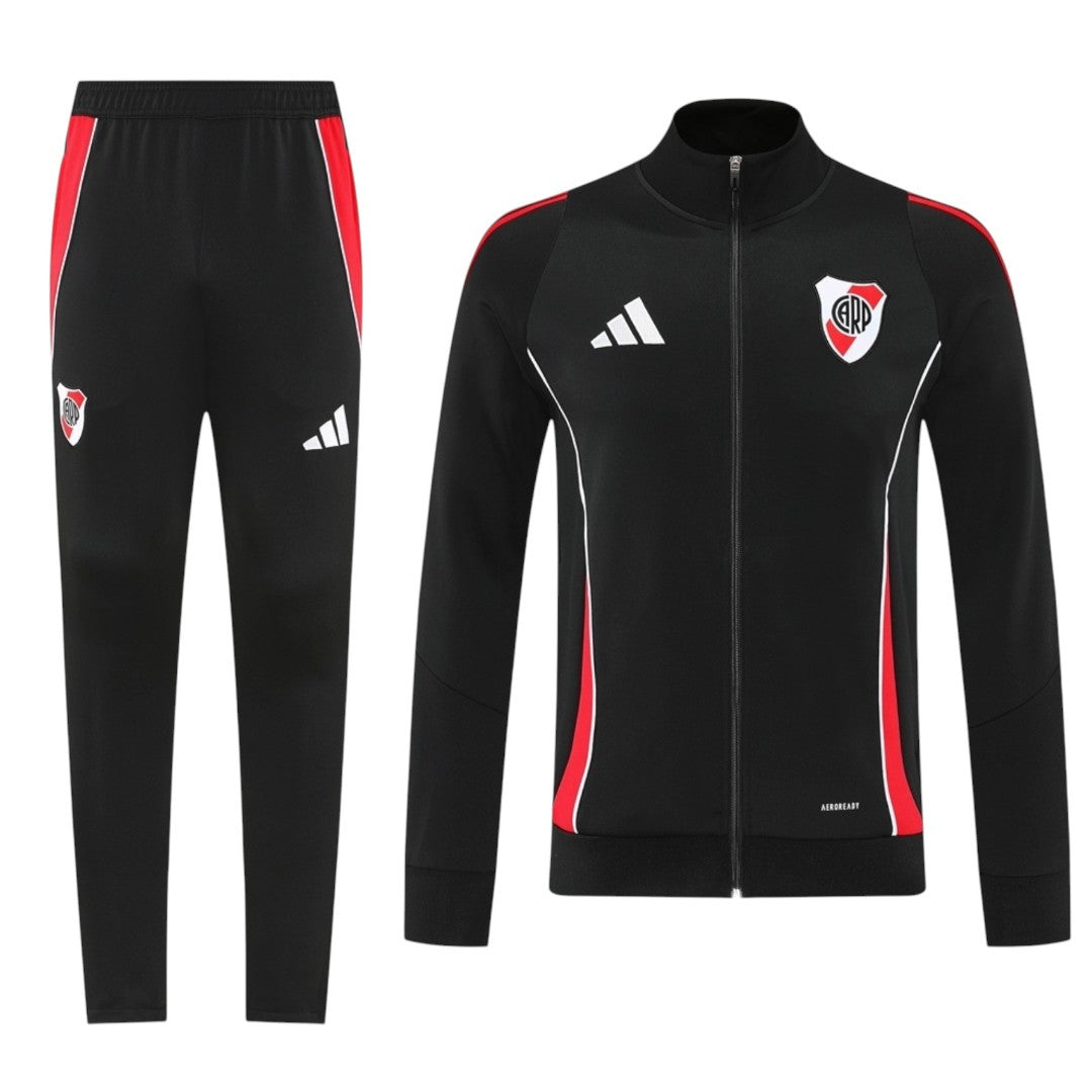 River Plate 25/26 Men's Black Long Zip Jacket