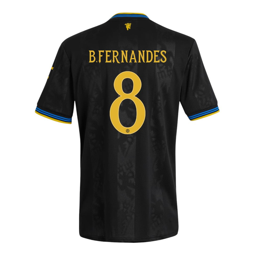 B.FERNANDES #8 Manchester United 25/26 Authentic Men's Third Shirt - Man United Font