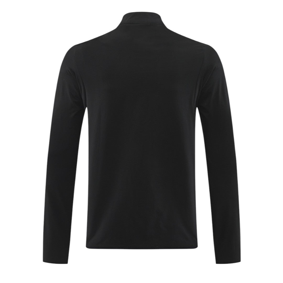 Juventus 25/26 Men's Black Long Zip Windbreaker