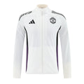 Manchester United 25/26 Men's White Long Zip Windbreaker