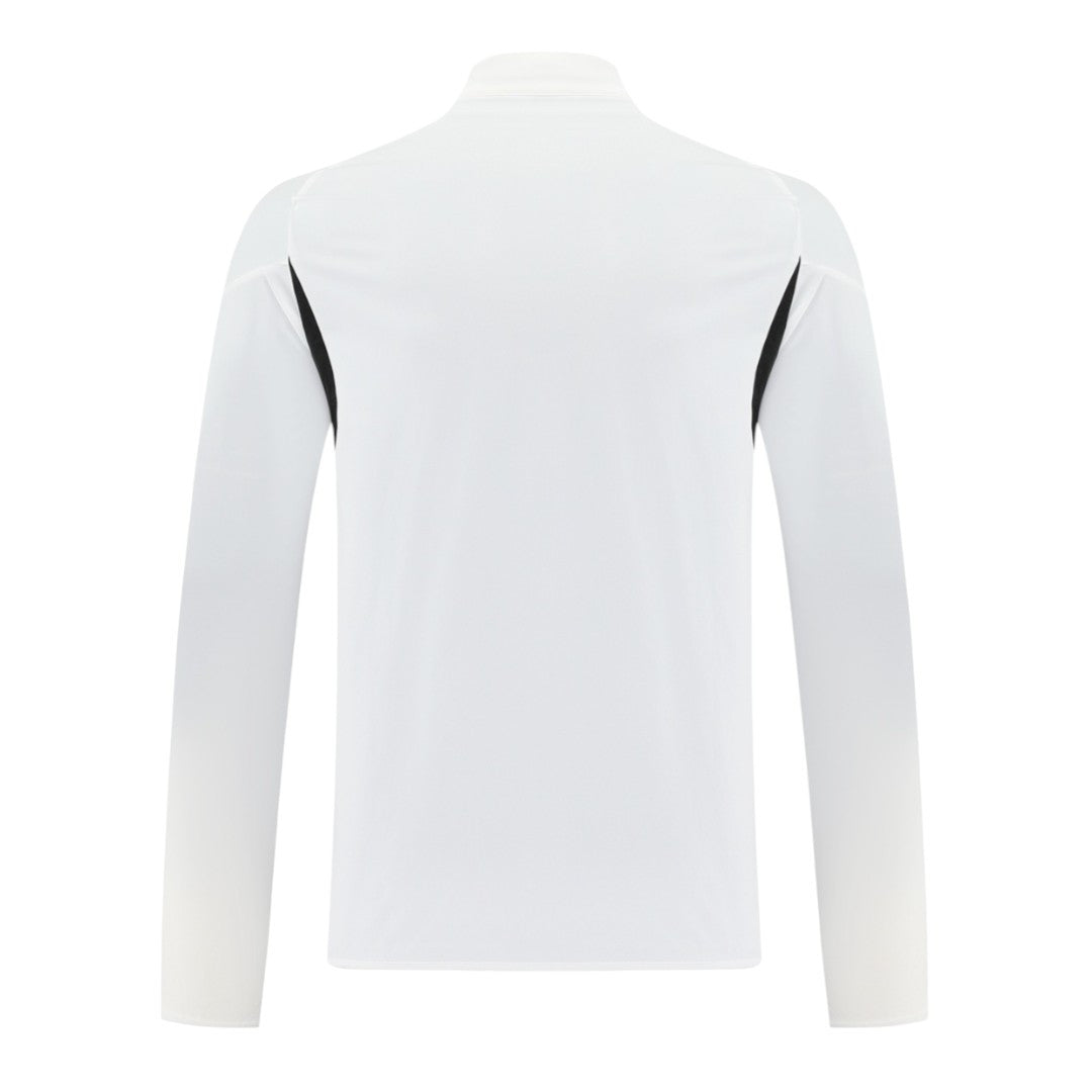 Manchester United 25/26 Men's White Long Zip Windbreaker