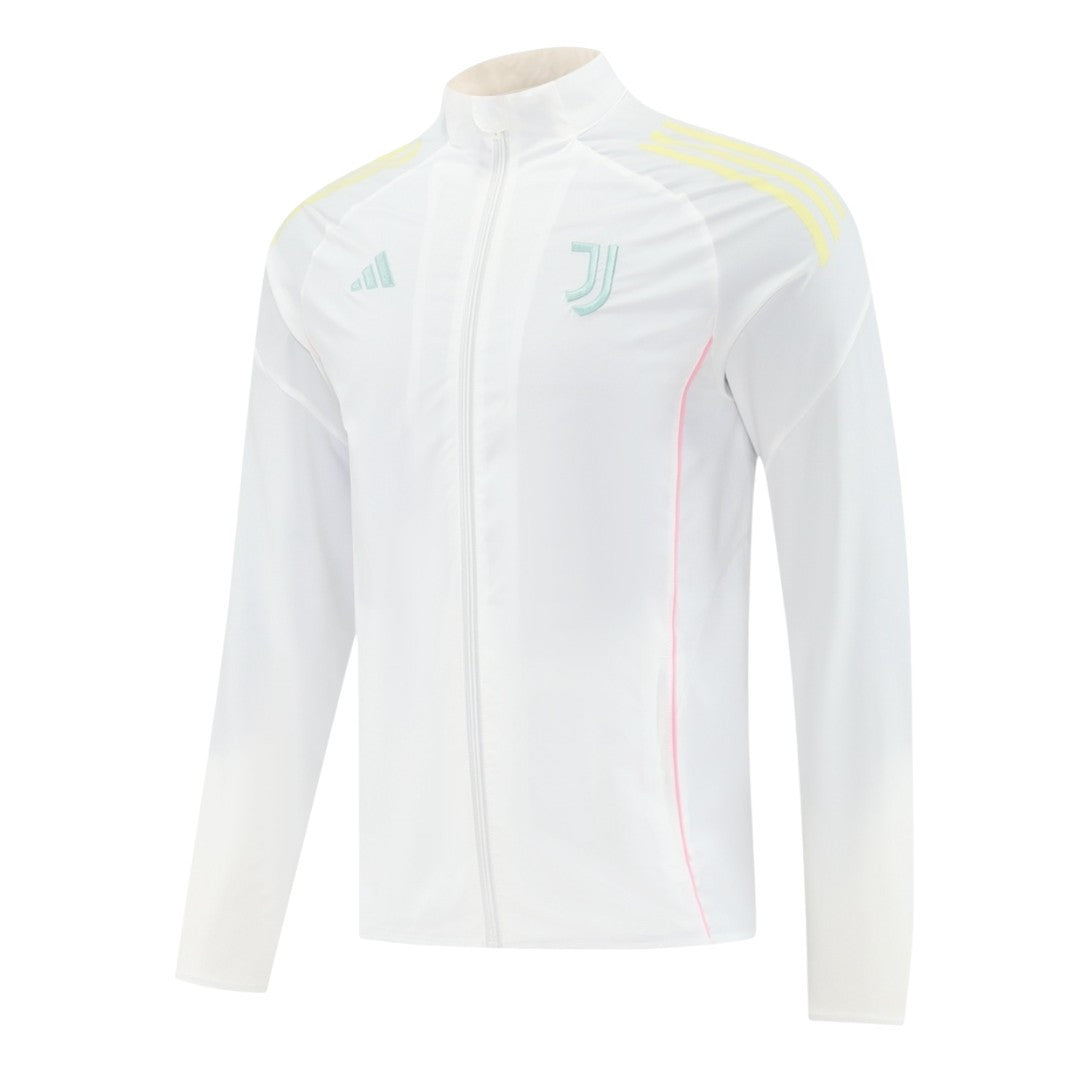 Juventus 25/26 Men's White Long Zip Windbreaker