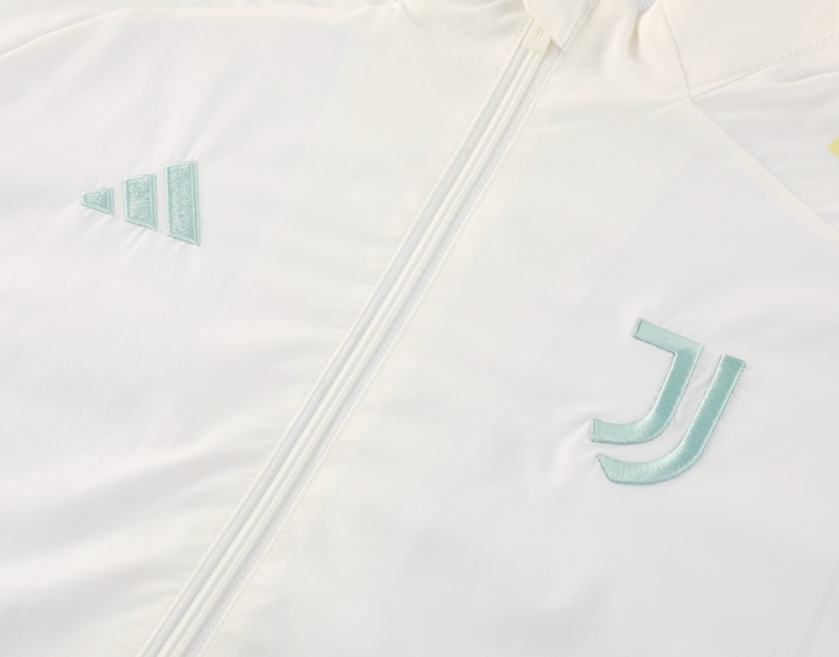 Juventus 25/26 Men's White Long Zip Windbreaker