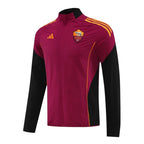 AS Roma 25/26 Men's Red Long Zip Windbreaker