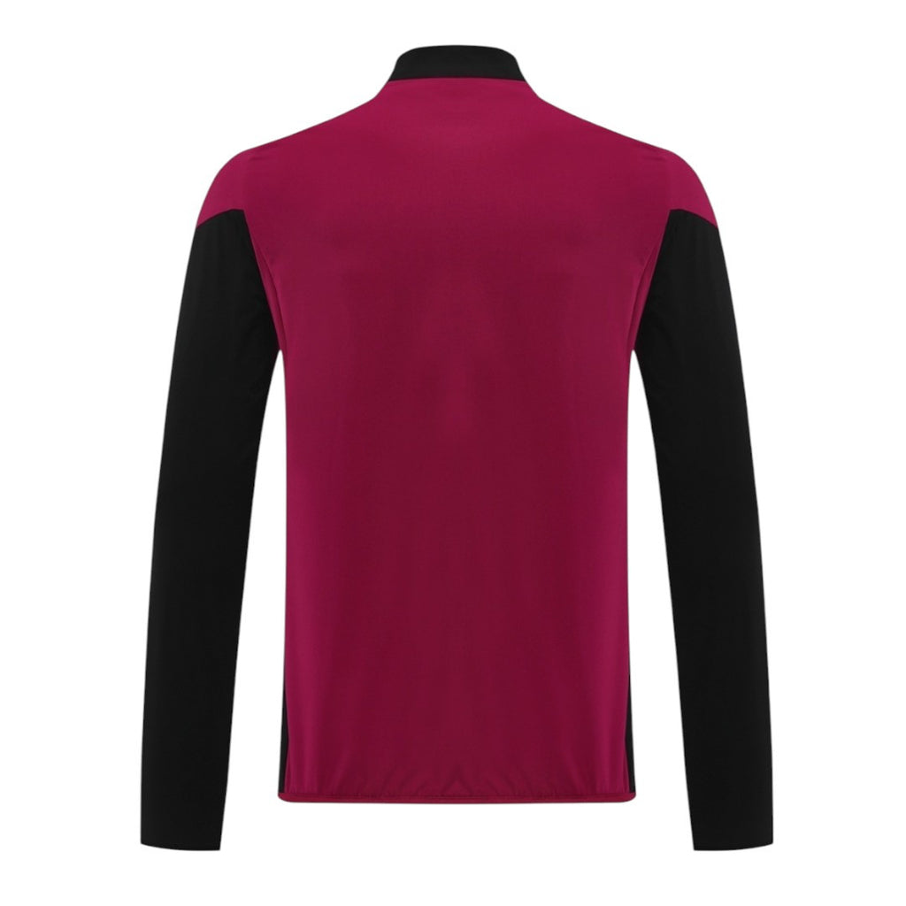 AS Roma 25/26 Men's Red Long Zip Windbreaker